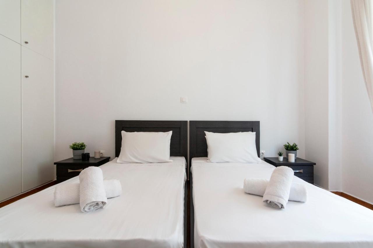 Modern 2Bd Apt In Athens , 3-Min Metro Exteriér fotografie