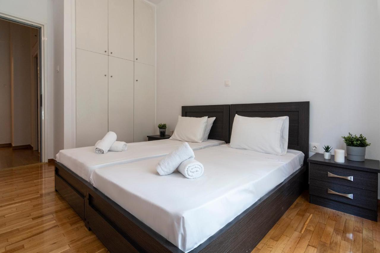 Modern 2Bd Apt In Athens , 3-Min Metro Exteriér fotografie