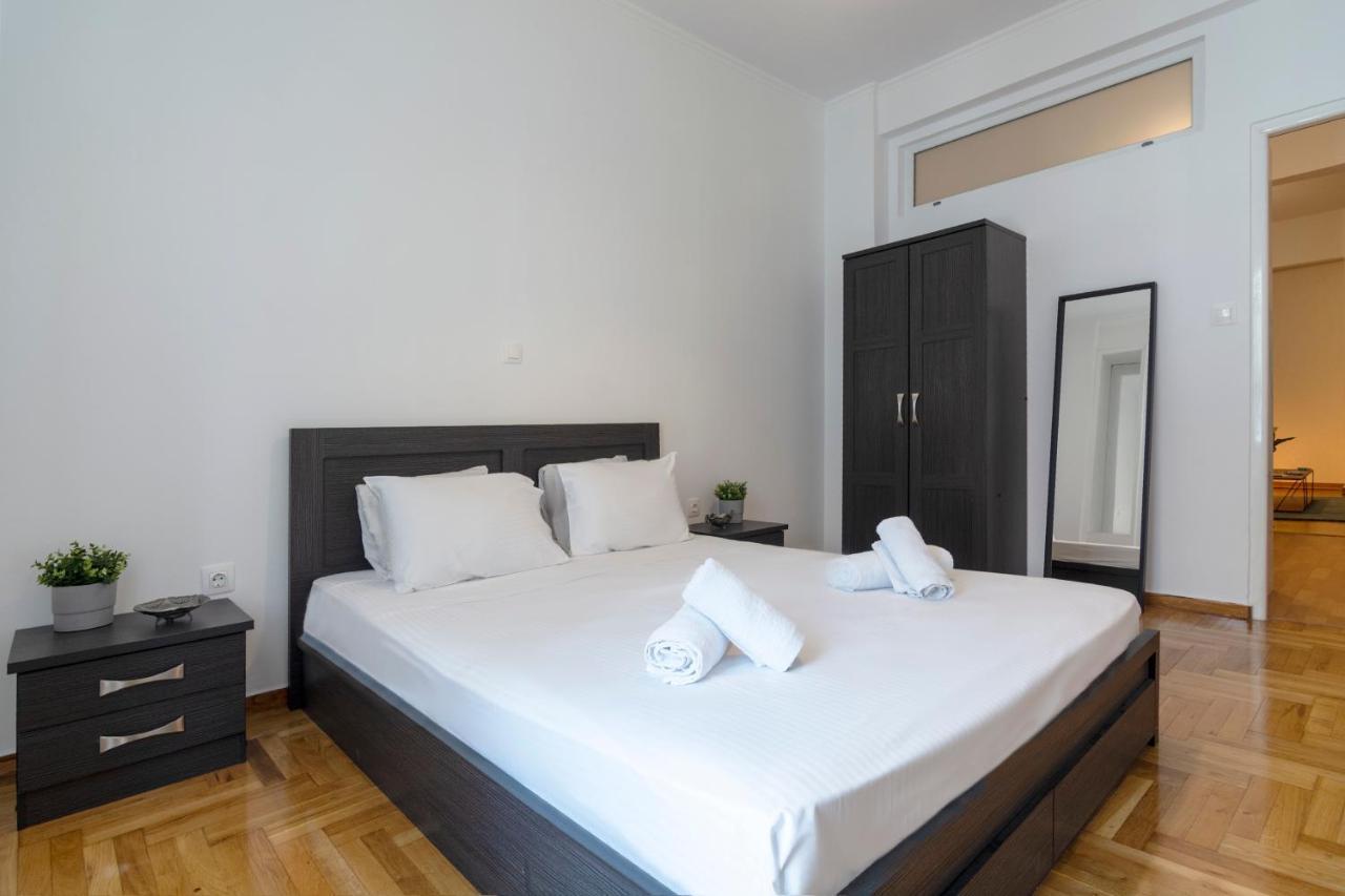 Modern 2Bd Apt In Athens , 3-Min Metro Exteriér fotografie